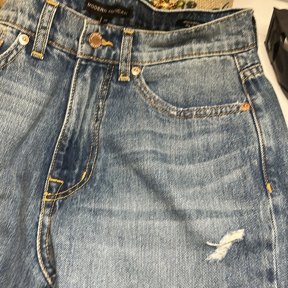 MODERN AMERICAN Jackson The Dad Jean High Rise Relaxed Leg Sz 26 Fidelity Denim - Picture 5 of 11